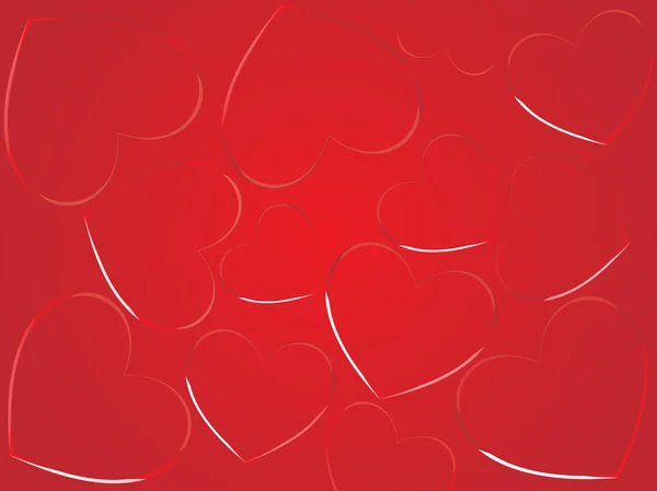 Carte d'amour romantique abstraite — Image vectorielle