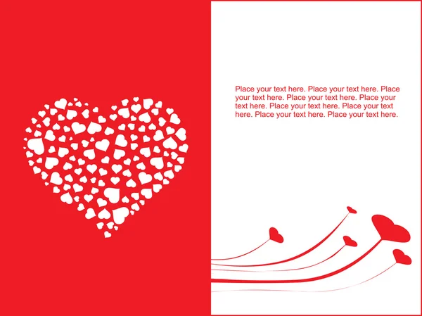 Banner de San Valentín abstracto — Archivo Imágenes Vectoriales