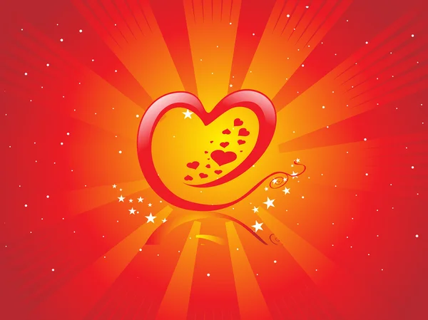 Анотація валентинка серце — стоковий вектор