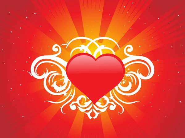 Résumé Coeur de Saint Valentin — Image vectorielle