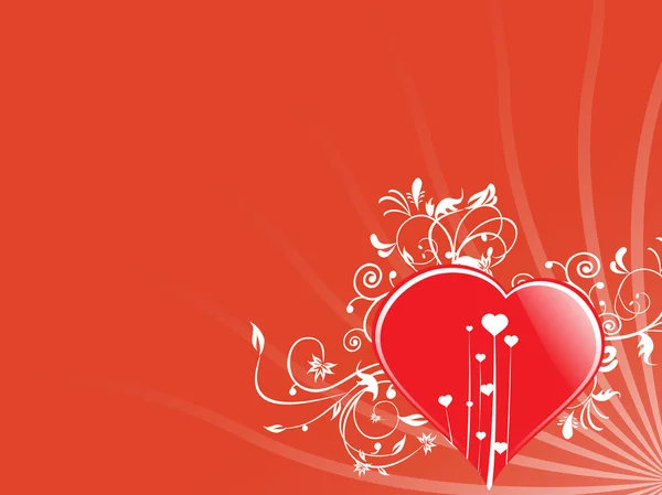 Corazón abstracto de San Valentín — Archivo Imágenes Vectoriales