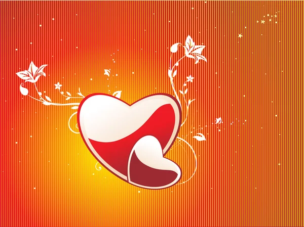 Abstracte valentine hart — Stockvector