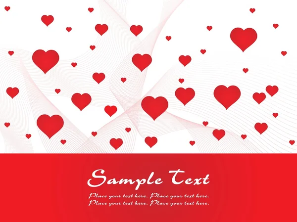 Romantic love card for love — Stock Vector