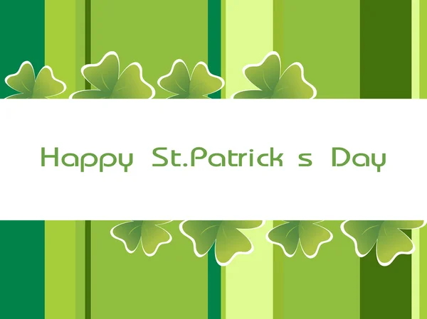 Happy St. Patrick 's Banner — Stockvektor