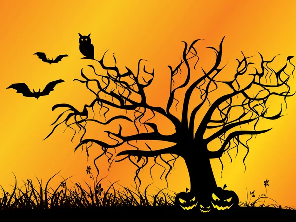 Abstracte halloween achtergrond — Stockvector