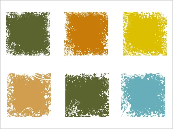 抽象的なパターン汚れたフレーム — ストックベクタ