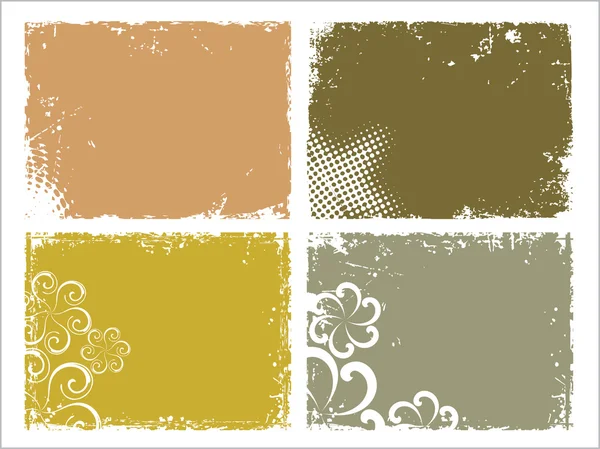 Set of grungy frame — Stock Vector