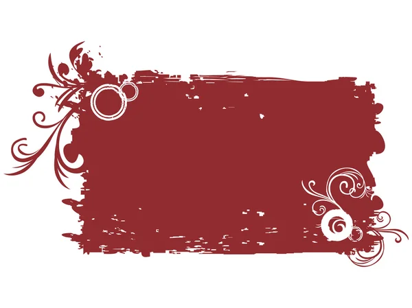 Изолированная бордовая цветочная рамка — стоковый вектор