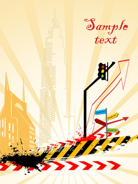 Abstract illustration with background