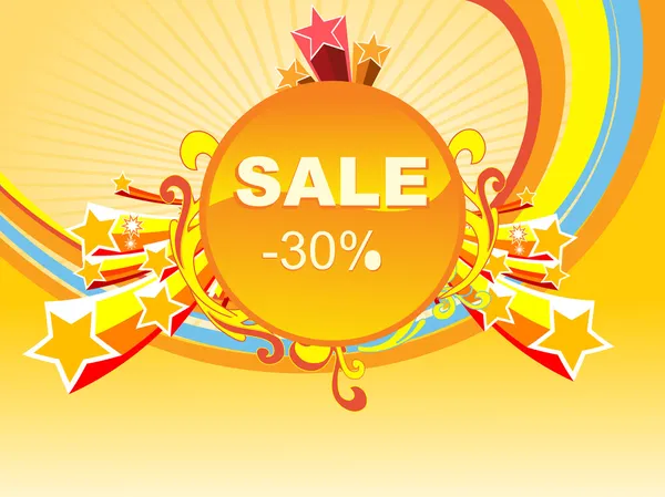 Background of -30% sale — Stock Vector