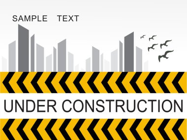 Under- constrruction road sign clipart