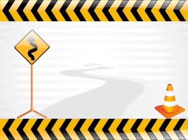 Vector road sign illustration clipart