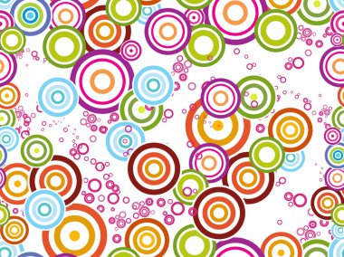 Background with colorful circle clipart