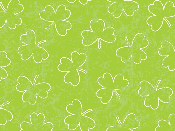 зеленый фон с клевером