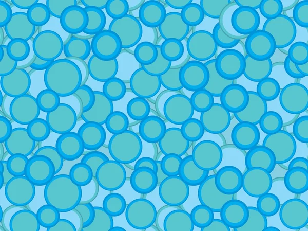 青い円のパターンと背景 — ストックベクタ