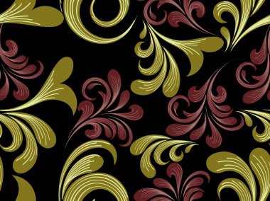 Creative floral pattern background clipart