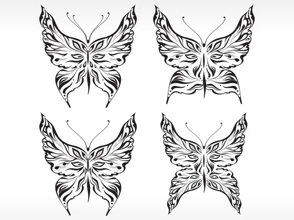 Абстрактная эмблема бабочки — стоковый вектор