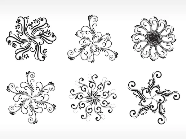 Ensemble de six tatouage bautiful — Image vectorielle