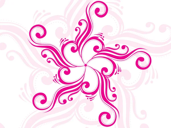 ピンクの花の入れ墨 — ストックベクタ