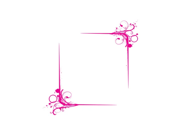 Abstract vector frame in pink — Stock Vector