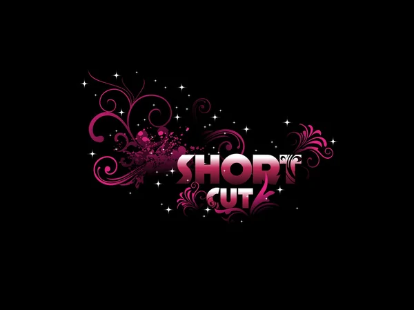 Grungy artwork shortcut — Stock Vector