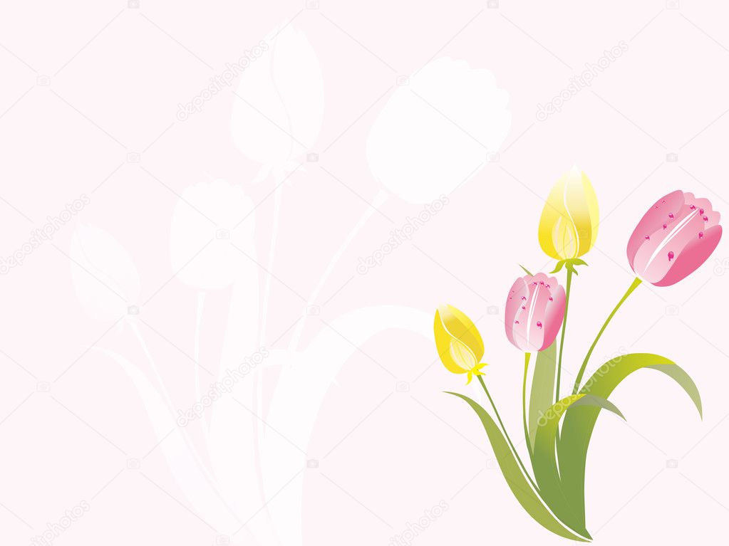 Abstract vector flower illustration