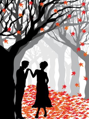 Illustration of romantic background clipart