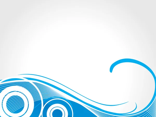 Wallpaper of blue swirl, waves — Stock Vector