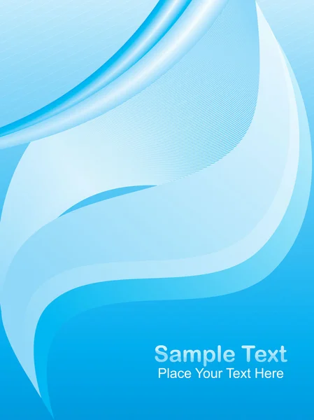 Modré pozadí s ukázkovým textem — Stockový vektor