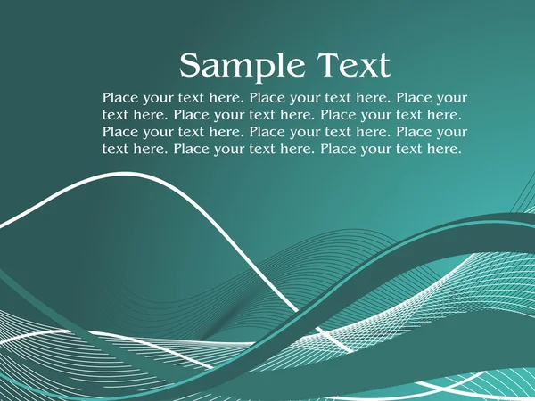 Wave illustration med plats för text — Stock vektor