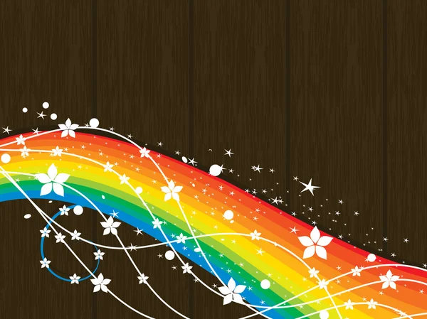 Rainbow çizgili arka plan — Stok Vektör