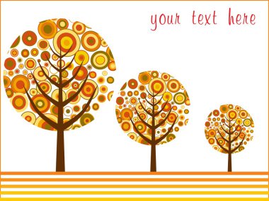 Abstract tree pattern background clipart