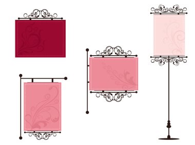 Illustrtion set of frames clipart