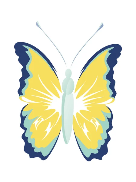 Mariposa aislada — Archivo Imágenes Vectoriales