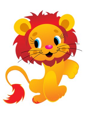 Isolated lion image illustration clipart