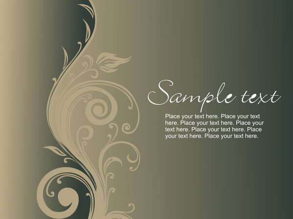 Creative curves pattern with sample text