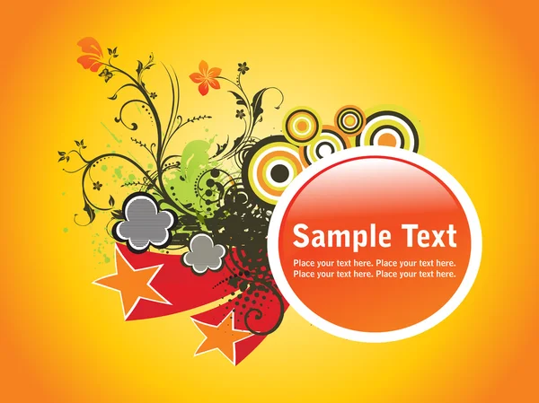 Grungy artwork with sample text — Stock Vector