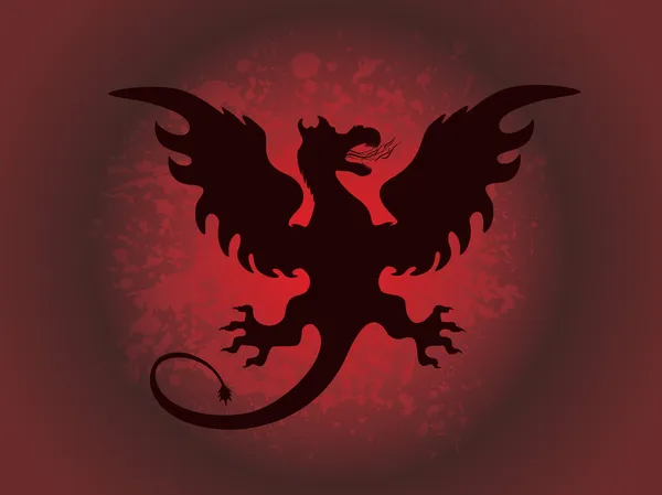 Textuur achtergrond met dragon — Stockvector