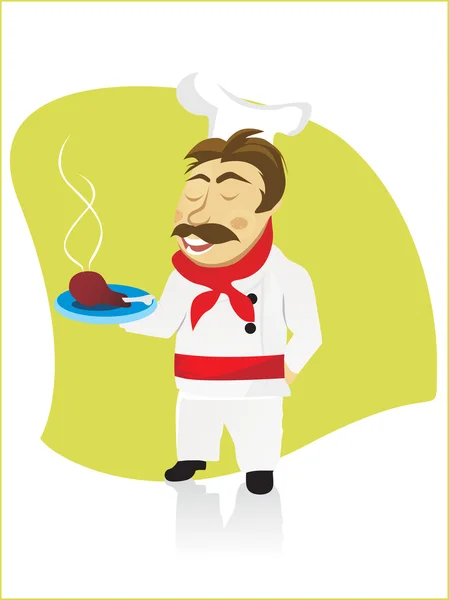 厨师的插图 — 图库矢量图片