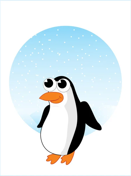 Vector isolated penguin — Stock Vector