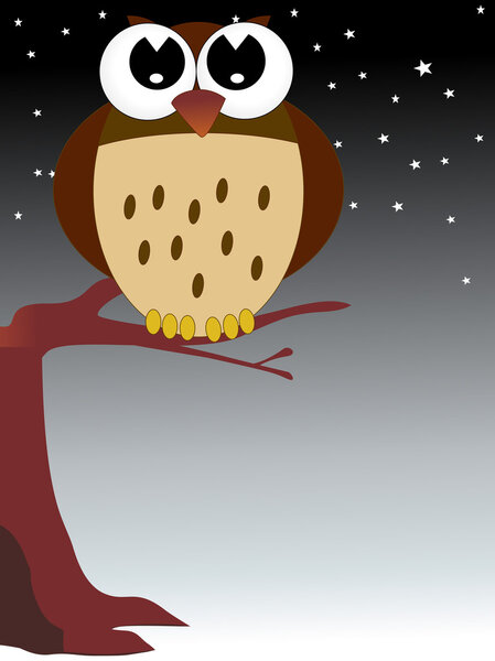 Background with cute ow