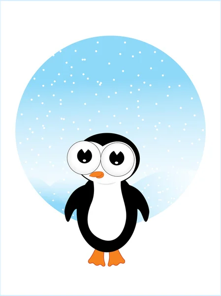 Illustration Kleiner Pinguin — Stockvektor