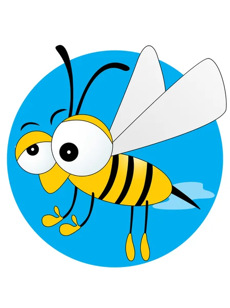 Hintergrund mit Biene — Stockvektor