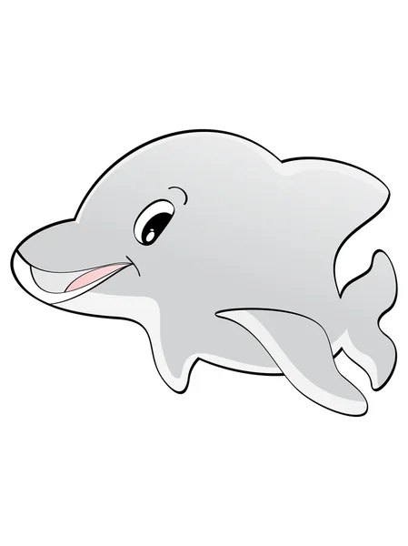 Vektor delfin – stockvektor