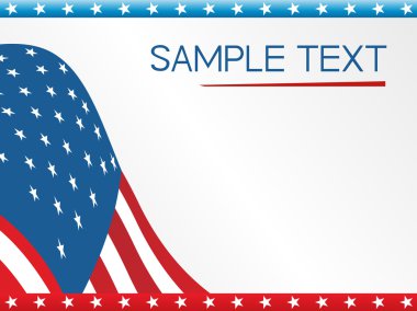 Background with us flag clipart