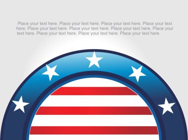 Circle in us flag pattern clipart