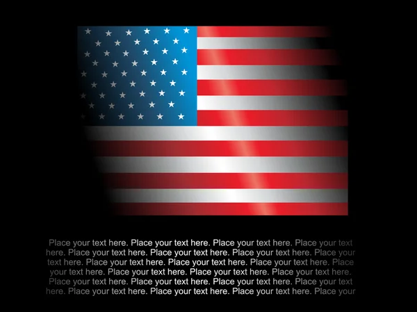 Ілюстрація прапора США — стоковий вектор
