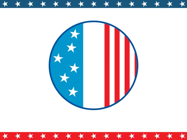 Фон з колом в дизайні прапора — стоковий вектор