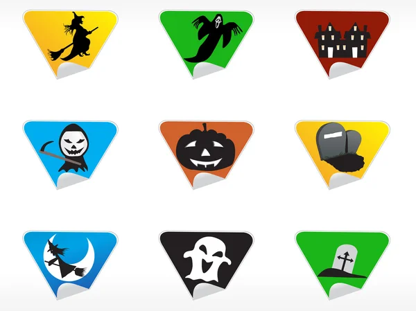 Sticker abstrait halloween série set9 — Image vectorielle