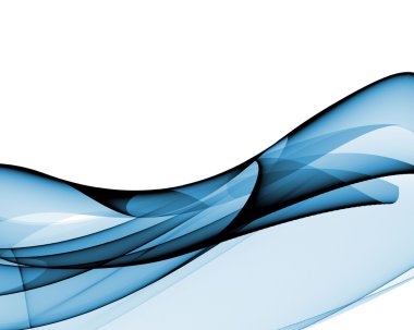 Abstract wave composition clipart